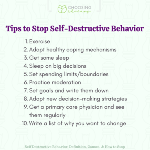 Tips to Stop Self-Destructive Behavior