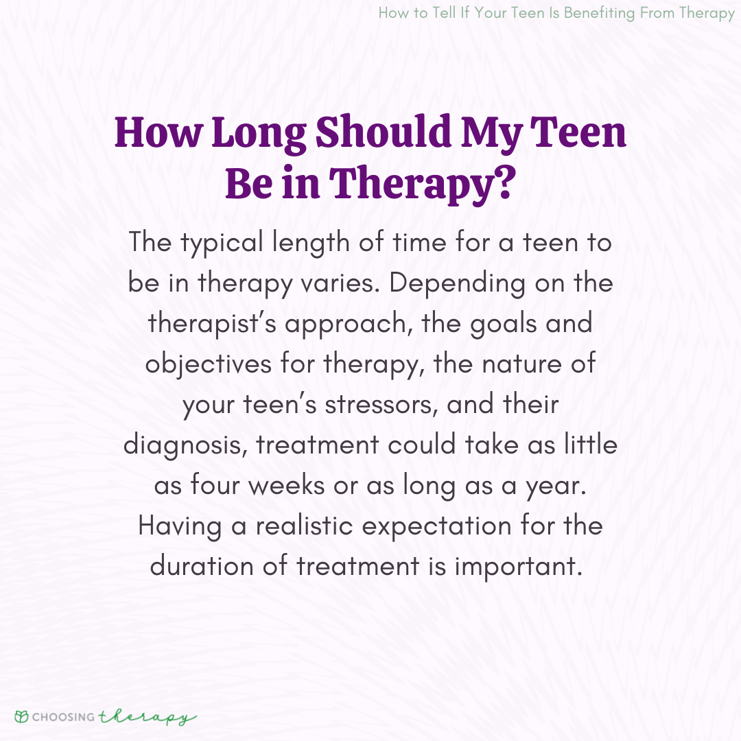 How Long Should My Teen Be In Therapy