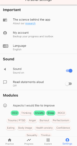 GGOCD Settings