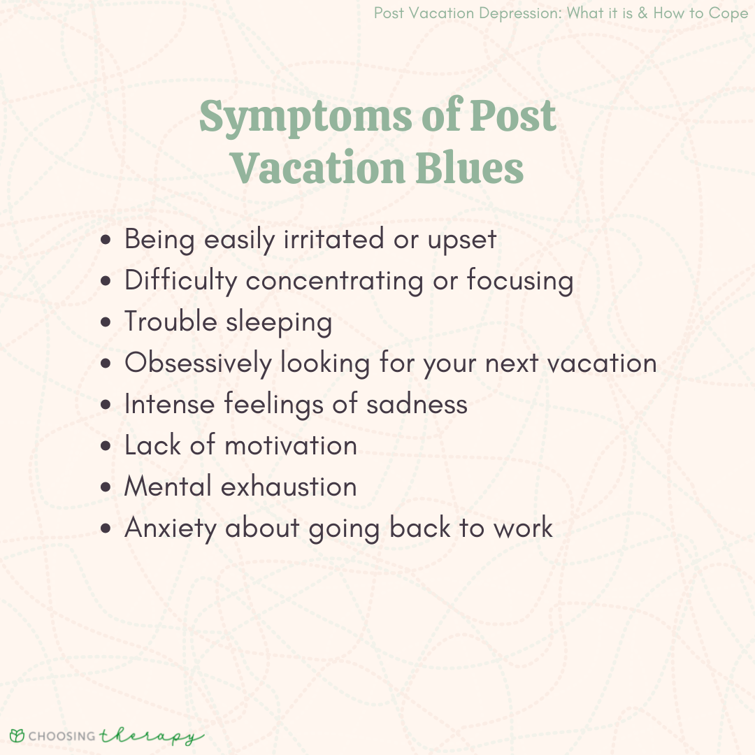 post travel blues symptoms