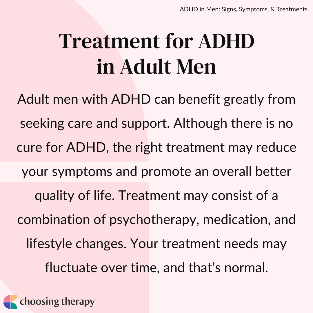 Treatment for ADHD in Adult Men