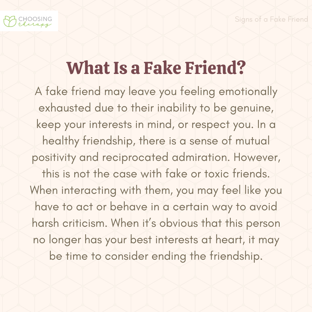 an essay about fake friends