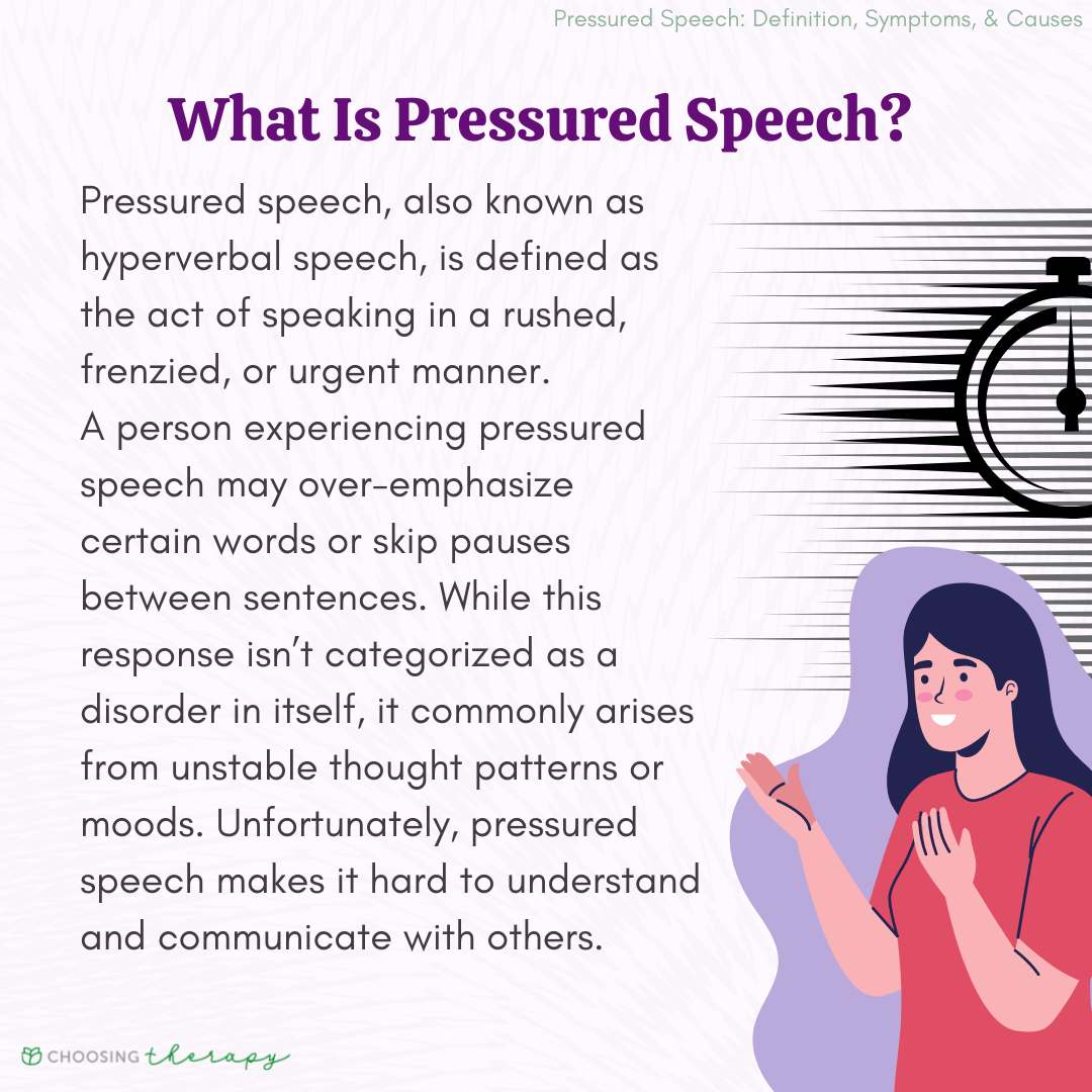 pressured speech