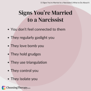 Signs You're Married to a Narcissist