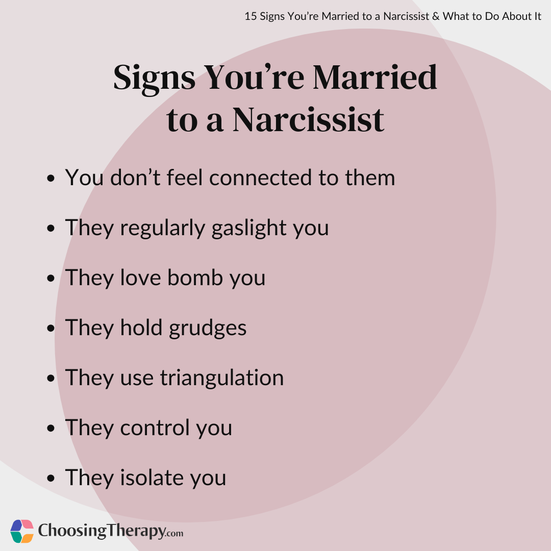 15 Signs You Re Married To A Narcissist