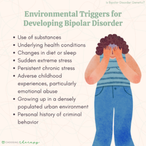 Environmental Triggers for Developing Bipolar Disorder