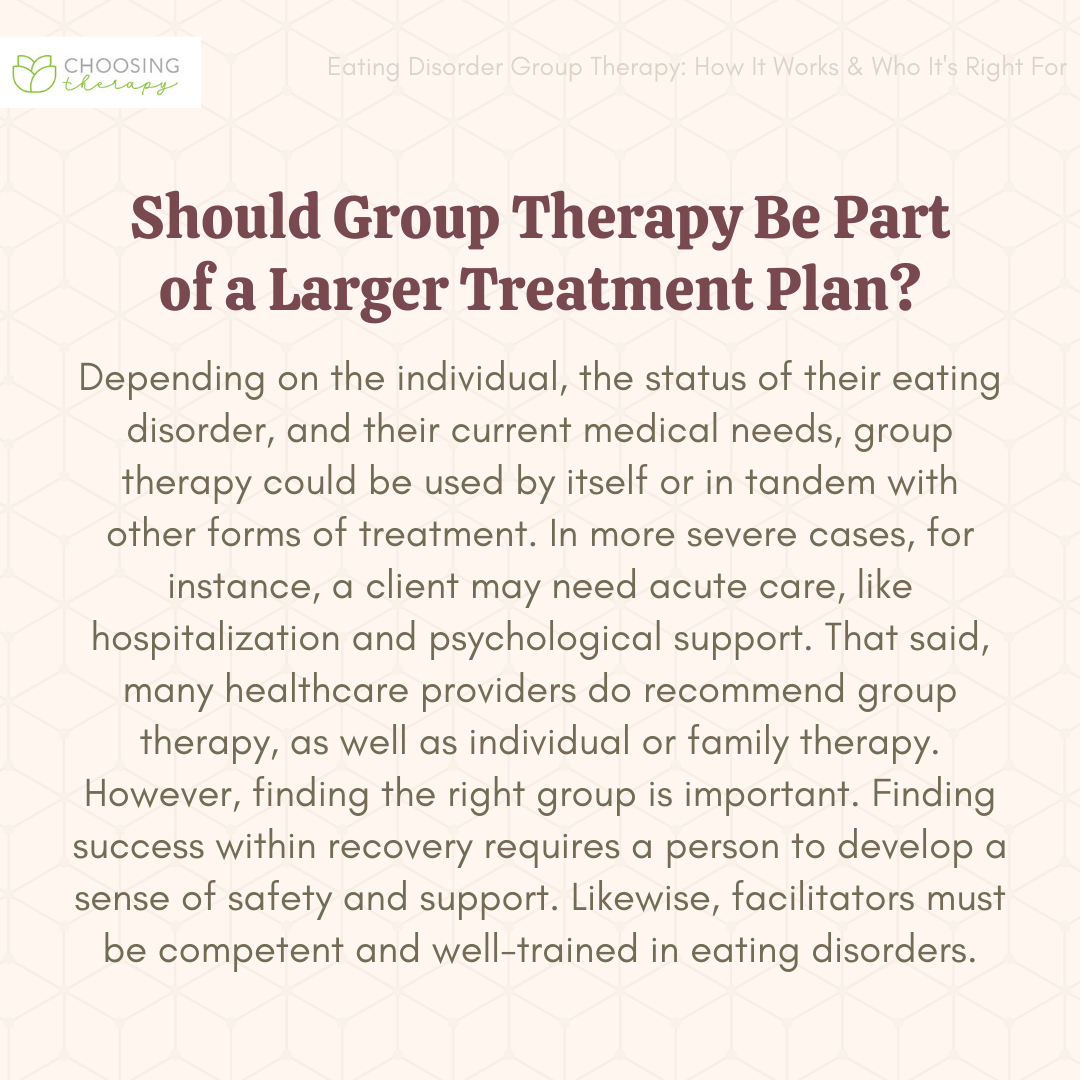 Should Group Therapy Be Part of a Larger Treatment Plan