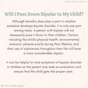 Will I Pass Down Bipolar to My Child?