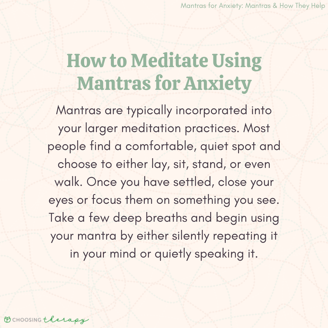 How to Meditate Using Mantra for Anxiety