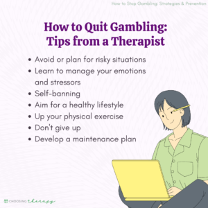 How to Quit Gambling: Tips from a Therapist