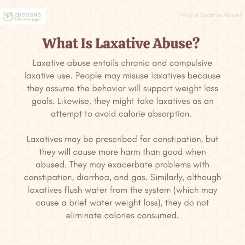 Laxative Abuse Symptoms & Treatments