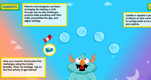 Breathe, think, do with Sesame Street Parents interactive