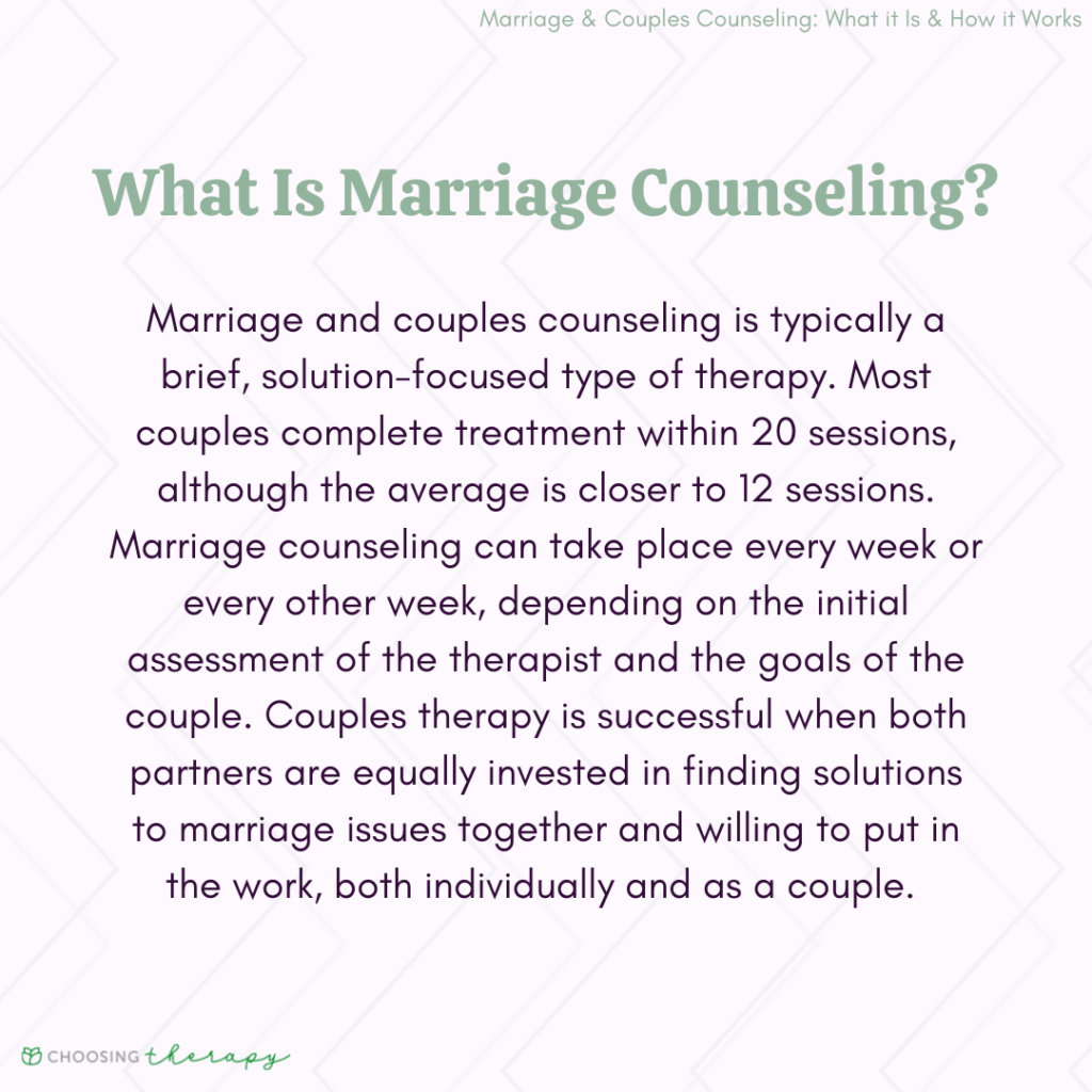 What Is Marriage & Couples Counseling?