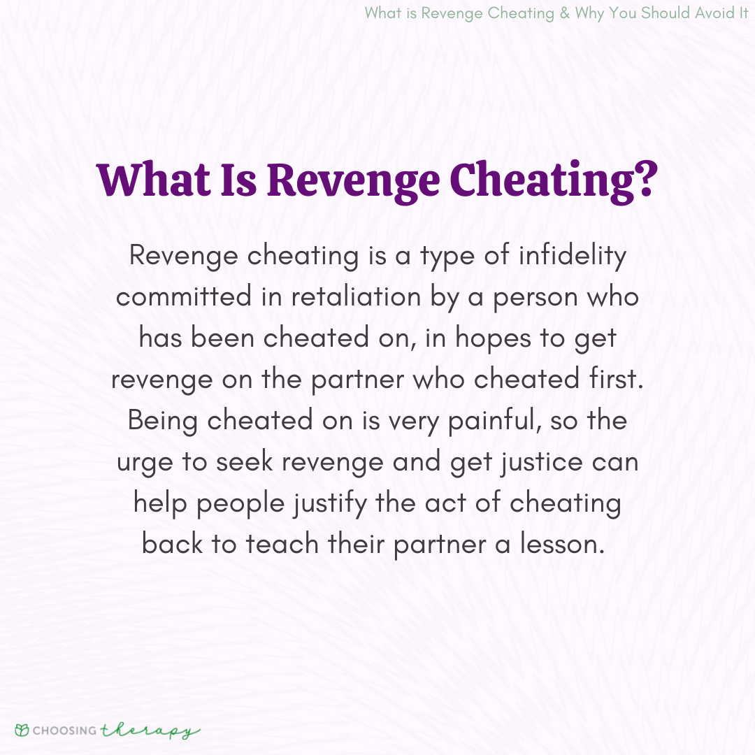 7 Reasons To Avoid Revenge Cheating