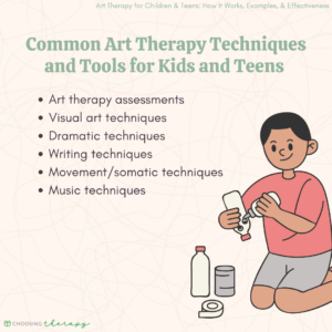Common Art Therapy Techniques and Tools for Kids and Teens