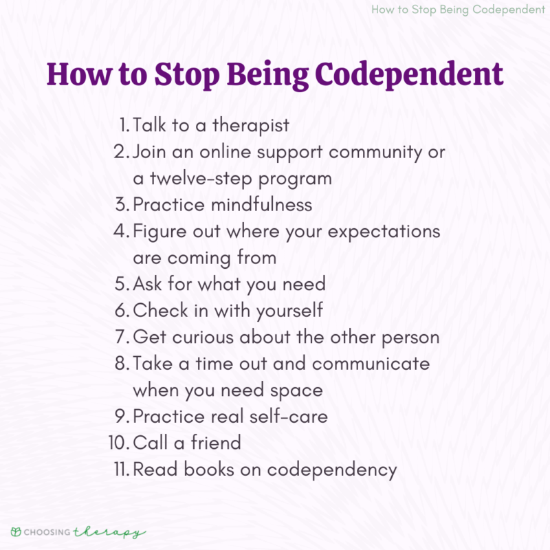 How to Stop Being Codependent Choosing Therapy