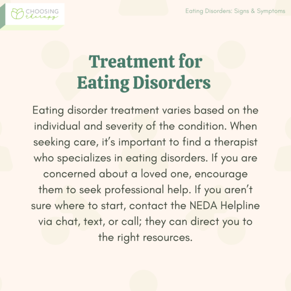 What Are the Signs & Symptoms of an Eating Disorder?