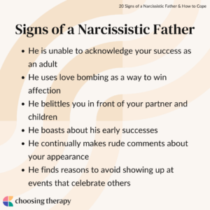 Signs of a Narcissistic Father