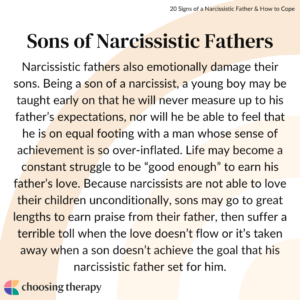 Sons of Narcissistic Fathers
