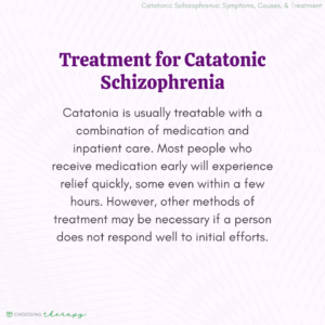 Treatment of Catatonic Schizophrenia