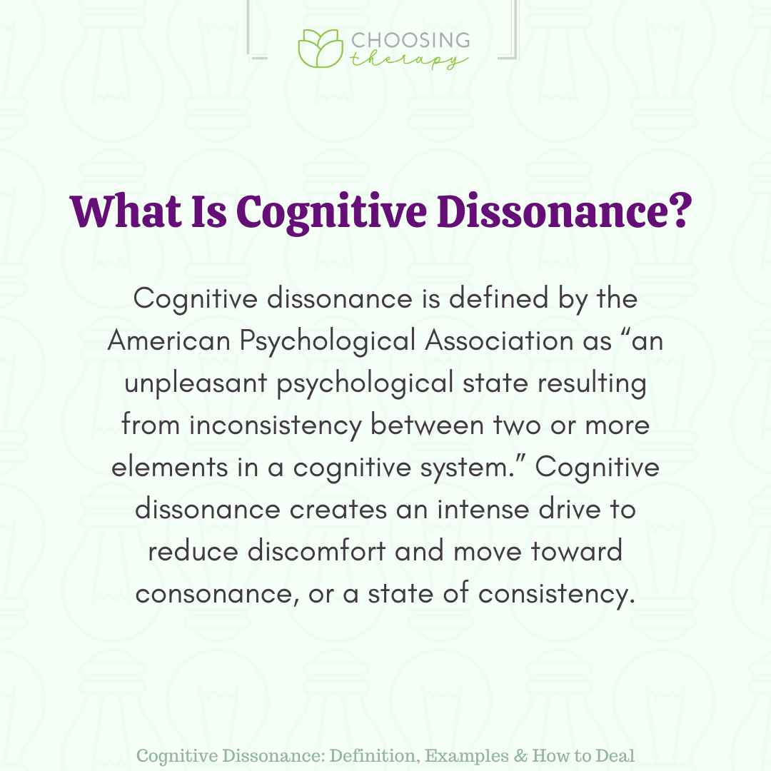 cognitive dissonance examples everyday life