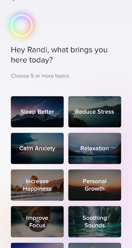 Aura Health Choose a Topic