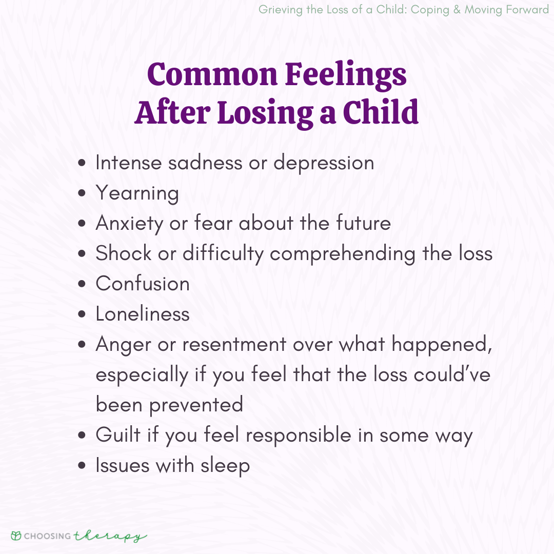 Common Feelings After Losing a Child