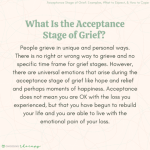 What Is the Acceptance Stage of Grief?