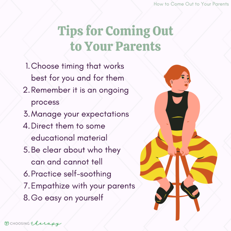 8 tips for coming out to your parents