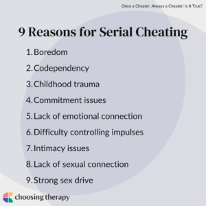 Reasons for Serial Infidelity