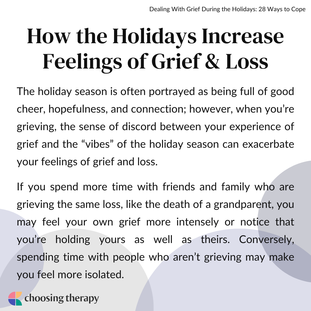 How the Holidays Increase Feelings of Grief & Loss