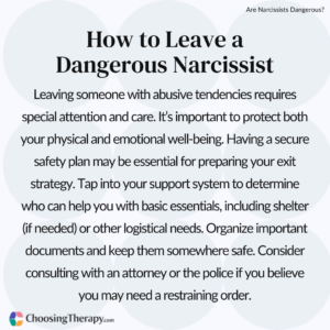 How to Leave a Dangerous Narcissist