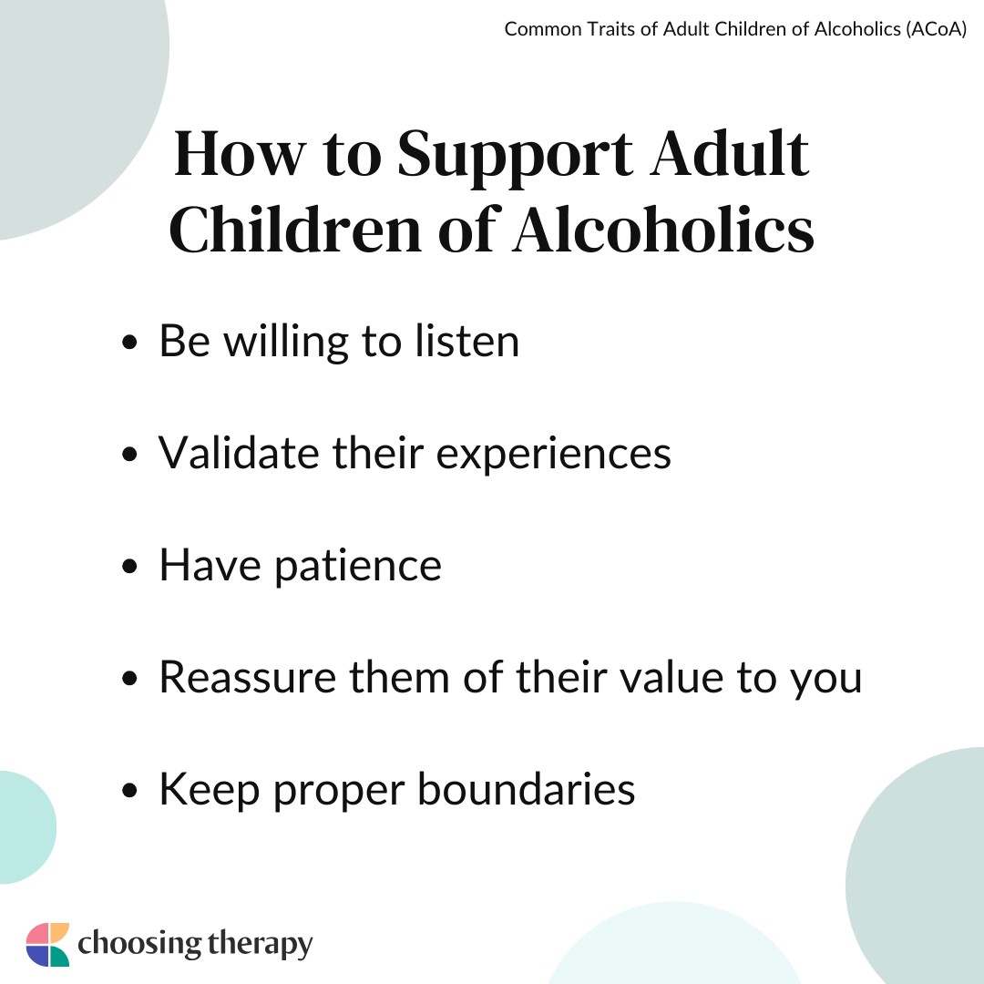 Characteristics of adult children of alcoholic parents