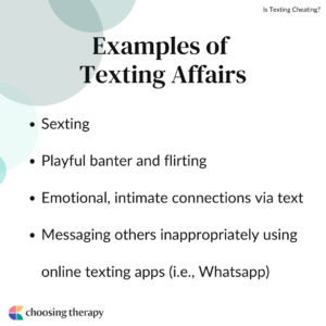 Some Examples of Texting Affairs