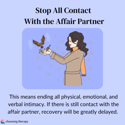 Stop All Contact With the Affair Partner