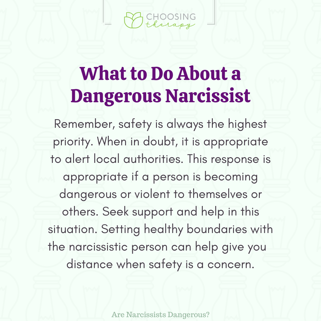 What to Do About a Dangerous Narcissist