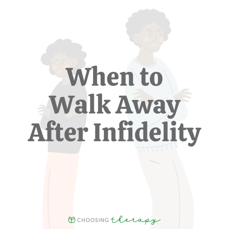 When to Walk Away After Infidelity