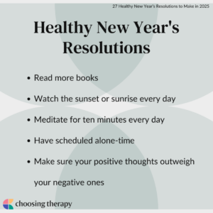 Healthy New Year's Resolutions