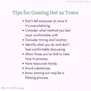 Tips for Coming Out as Trans
