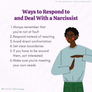 Ways to Respond to and Deal With a Narcissist
