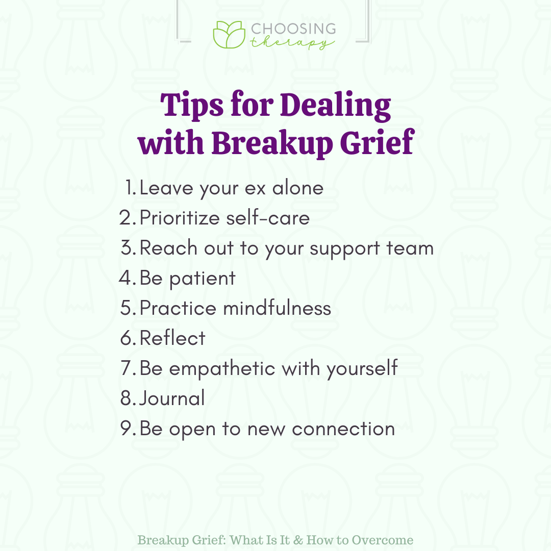 9 Tips For Overcoming Breakup Grief