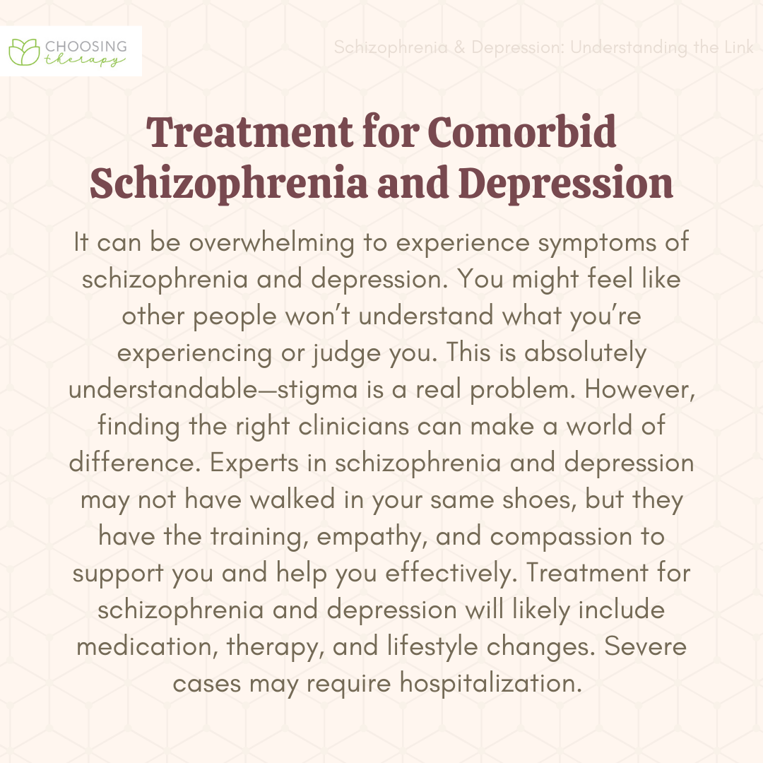 Treatment for Comorbid Schizophrenia and Depression