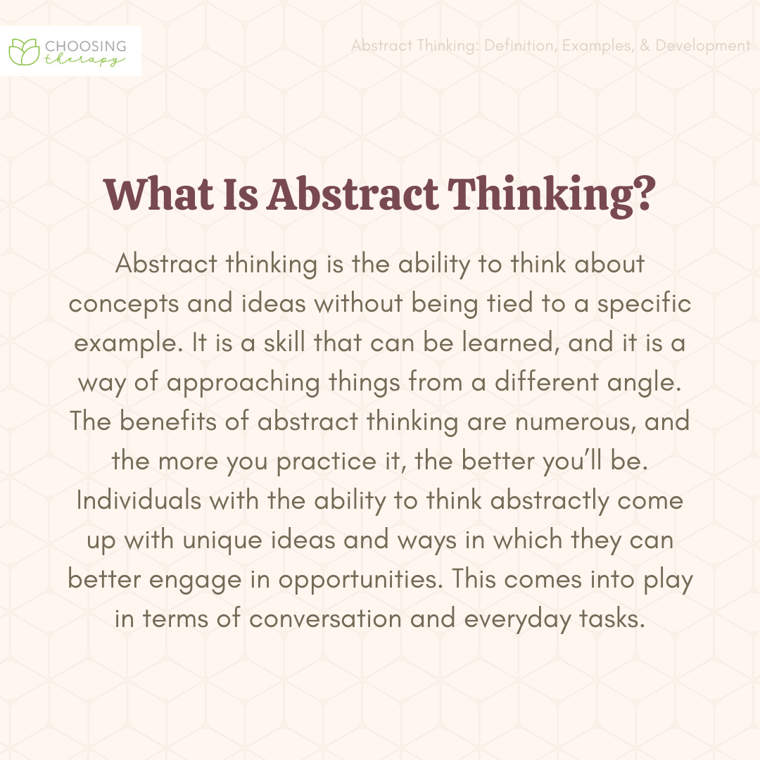 What Is Abstract Thinking