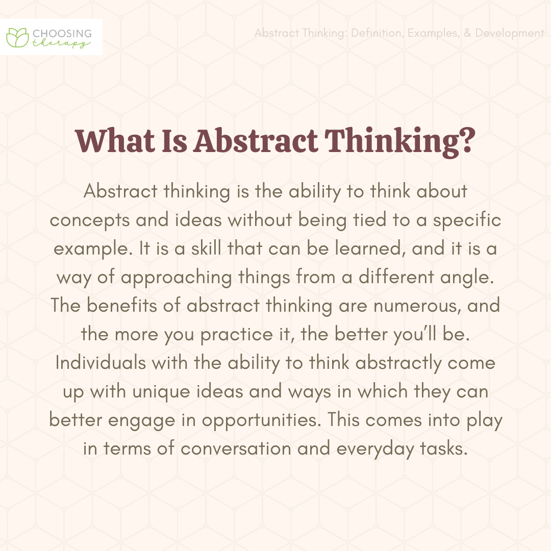 abstract thinking in education