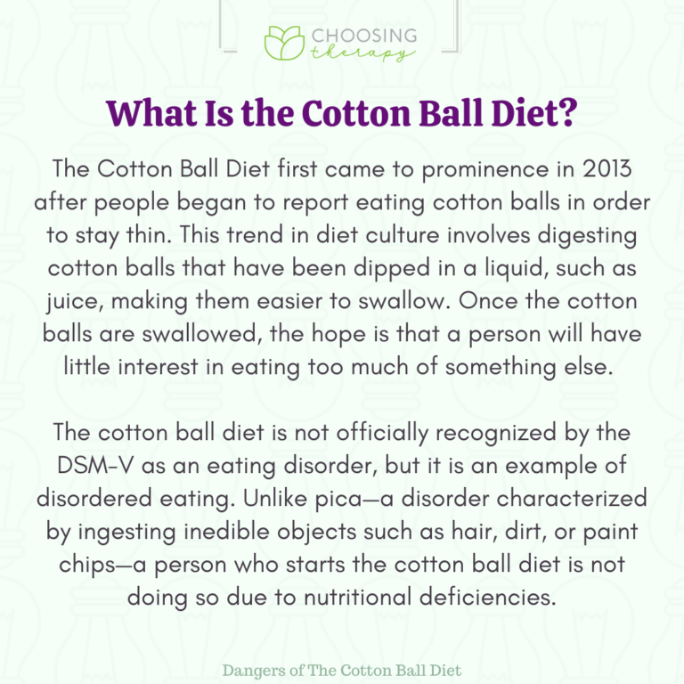 What Is the Cotton Ball Diet? Dangers & Results
