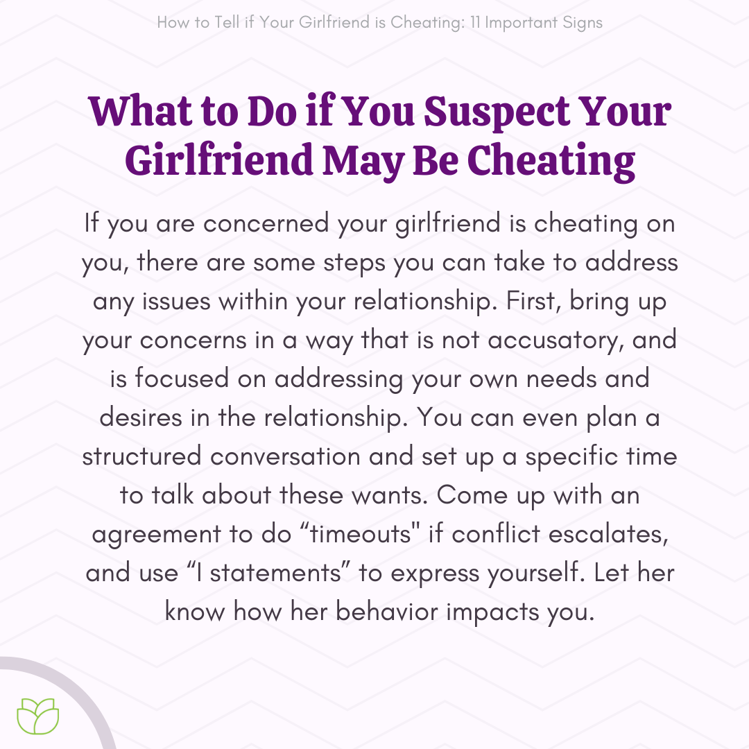 Signs Your Girlfriend Might Be Cheating