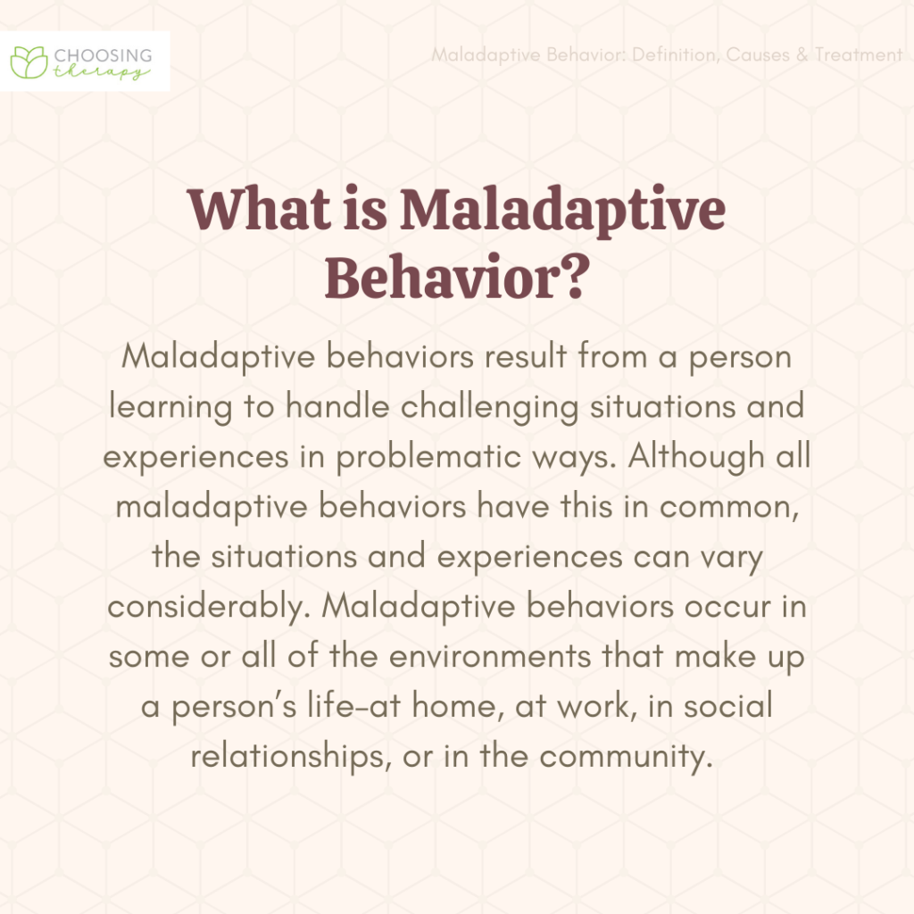 What Is Maladaptive Behavior in Psychology?