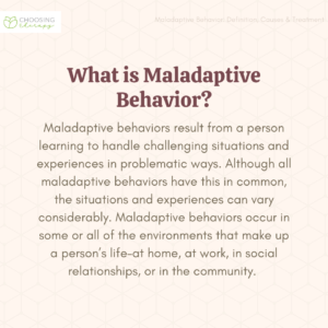 What is Maladaptive behavior?