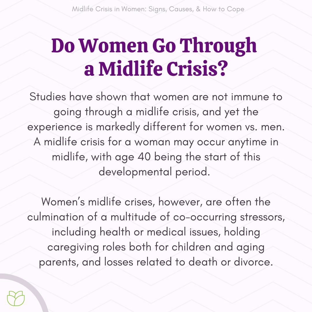 What Does A Midlife Crisis Look Like In Women