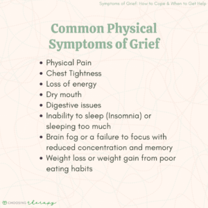 Common Physical Symptoms of Grief
